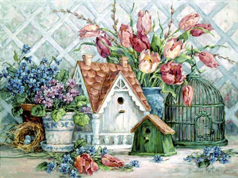 Framed Quaint Little Neighborhood Print