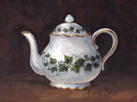 Framed Ivy Teapot Print