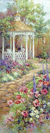 Framed Victorian Gazebo Print