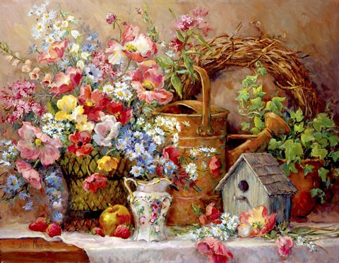 Framed Garden Medley Print