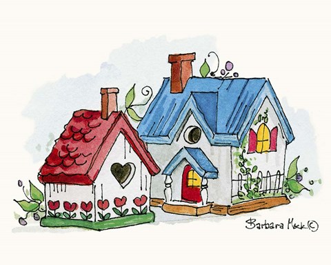 Framed Ivy Towers Print