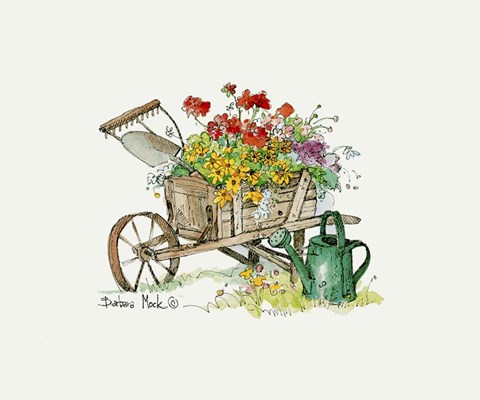 Framed Gardening Gear Print