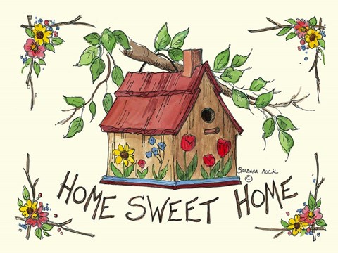 Framed Home Sweet Home Print