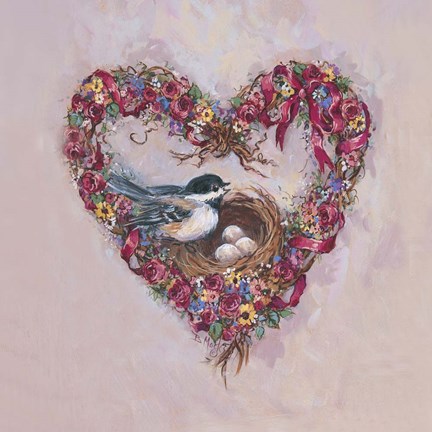 Framed Chick-A-Dees Four Print