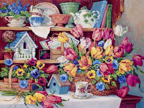 Framed Floral Treasures Print