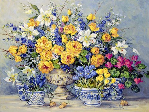 Framed From Gabrielle&#39;s Garden Print