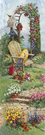 Framed Down the Garden Path 2 Print