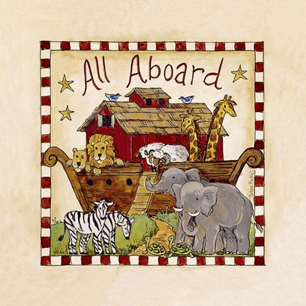 Framed All Aboard Print