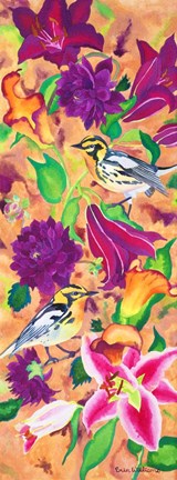 Framed Blackburnian Warblers Print