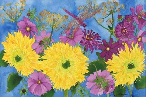 Framed Dragonfly Dissolve Me Print