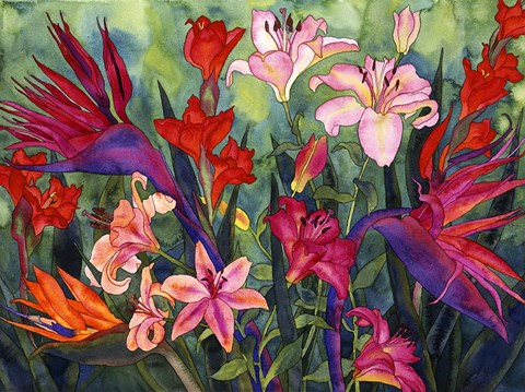 Framed Tropical Kiss Print