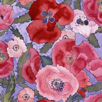 Framed Poppies Print