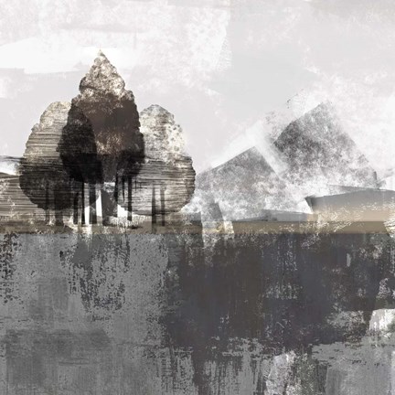 Framed Textured Landscape Print