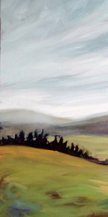 Framed Rolling Hills Landscape Print