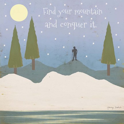 Framed Find Your Mountain Print