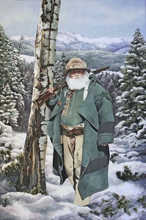 Framed Mountain Winter Print