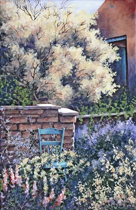 Framed Blue Chair Print