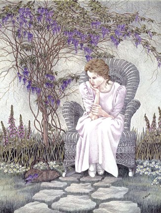 Framed Wisteria Print