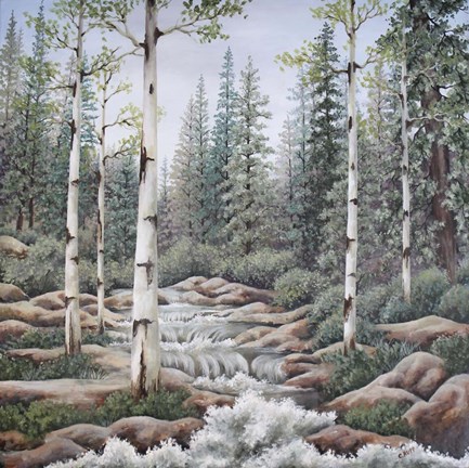 Framed Summer Stream Print