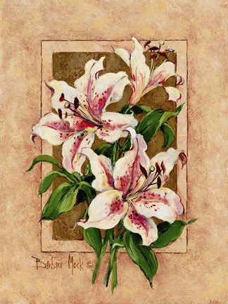 Framed Lily Fresco Print