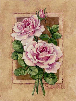 Framed Rose Fresco Print