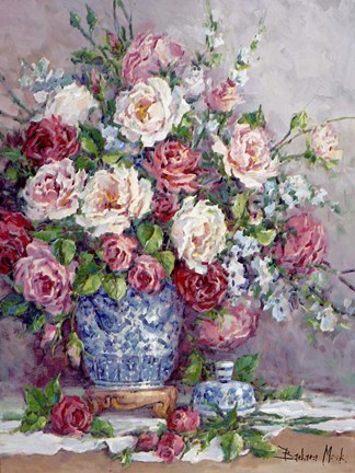 Framed Her Majesty's Roses Print