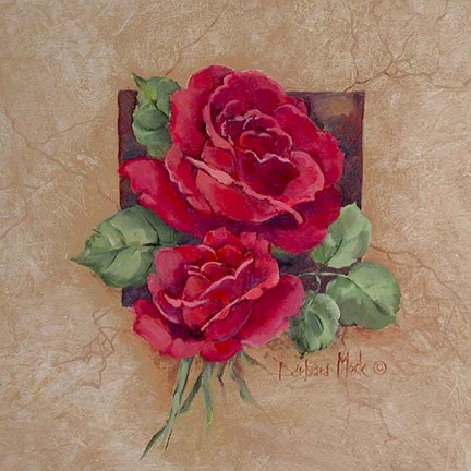 Framed Rose Square Print