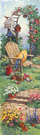 Framed Spring Garden Panel I Print