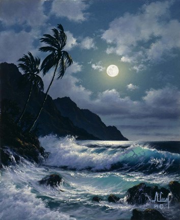 Framed Full Moon Print