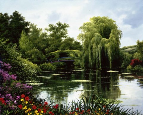 Framed By the Lake Print