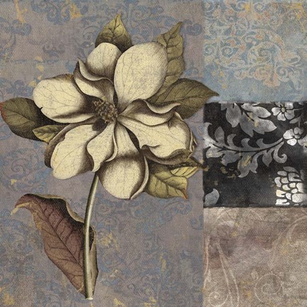 Framed Cocoa &amp; Blue I Print