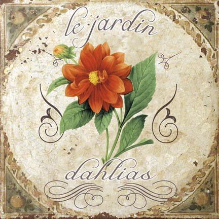 Framed Le Jardin II Print