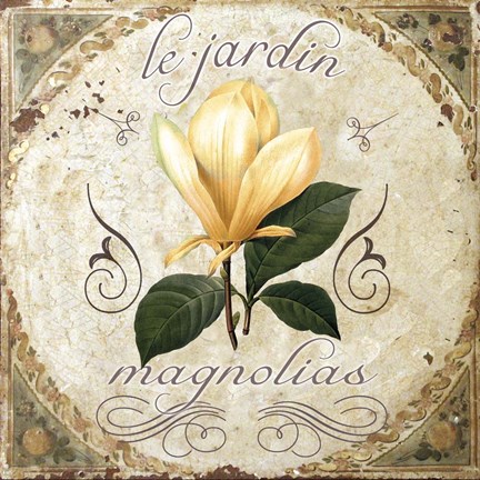 Framed Le Jardin III Print