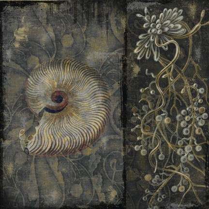 Framed Dark Sea I Print