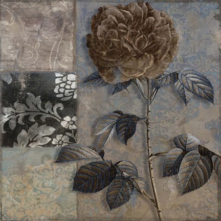 Framed Cocoa &amp; Blue IV Print