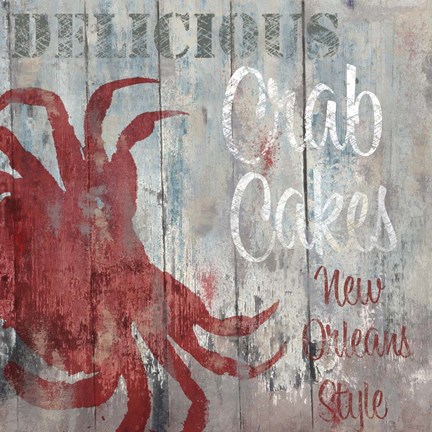 Framed New Orleans Seafood II Print