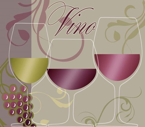 Framed Modern Wine I Print