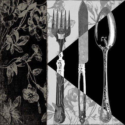 Framed Dinner Conversation I Print