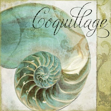 Framed La Mer I Print