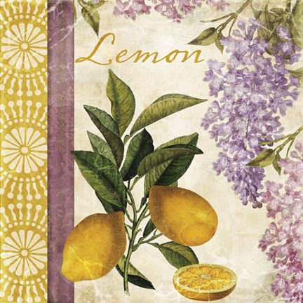 Framed Summer Citrus I Print