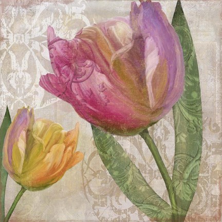 Framed Tulip Tempest I Print