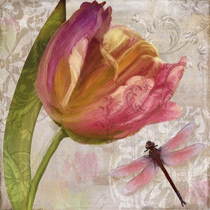 Framed Tulip Tempest II Print