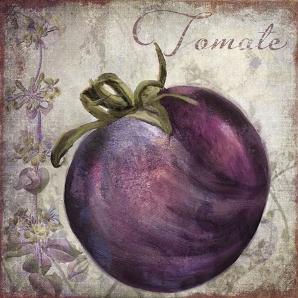 Framed Legumes Francais V Print