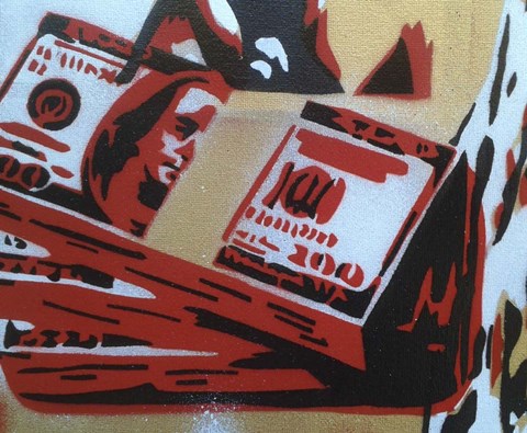 Framed 100 Dollars Print