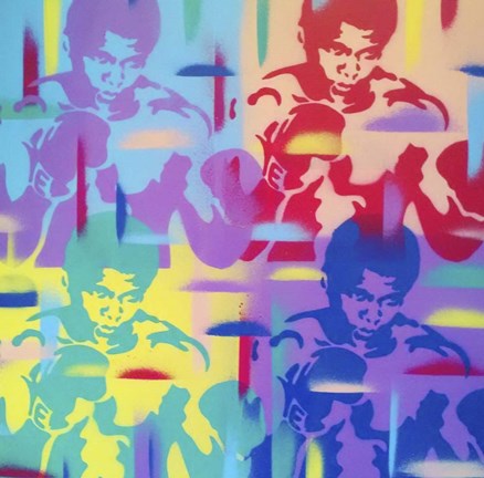 Framed Abstract Boxer Print