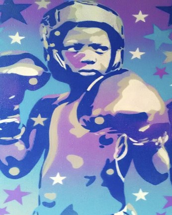 Framed Boxer Star 2 Print