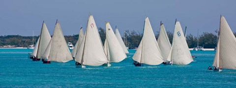 Framed Annual National Family Island Regatta, Georgetown, Bahamas Print