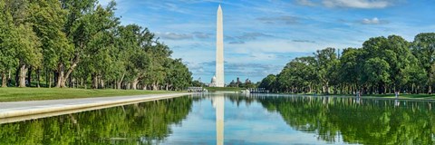 Framed Reflection of Washington Monument on Water, Washington DC Print