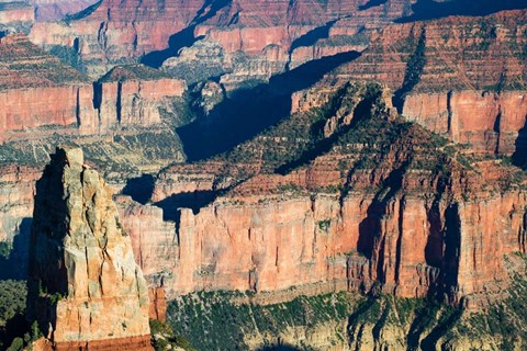 Framed North and South Rims, Grand Canyon, Arizona Print