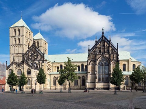 Framed Munster Cathedral, Munster, Germany Print